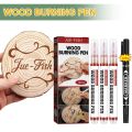 Creative Wood Burning Pen Scorch Wood Burned Marker Pyrography Pens for DIY Art Woodworking Supplies Kids Wood Pen. 