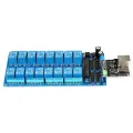 Ethernet Control Module LAN WAN Network Web Server IP TCP RJ45 Port + 16 Channel Relay Expansion Board for Arduino iOS Raspberry Pi 16 CHs Relay. 