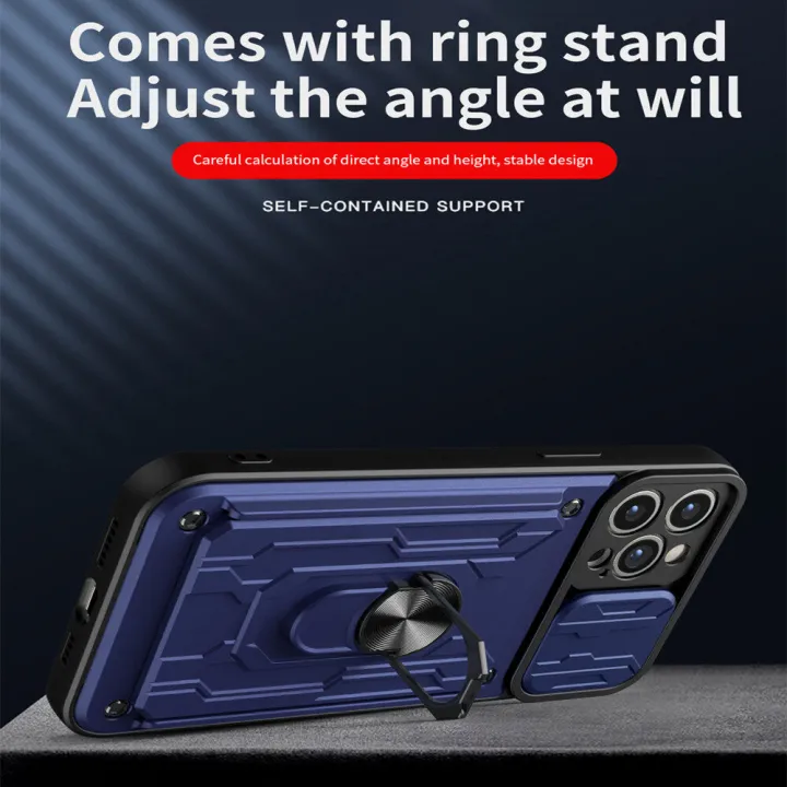 xprmy%20for%20Realme%209%20Pro%205G%20Case%20Card%20Bag%20Sliding%20Window%20Camera%20Protection%20Magnetic%20Ring%20Kickstand%20Shockproof%20Phone%20Cover%20-%20Image%203