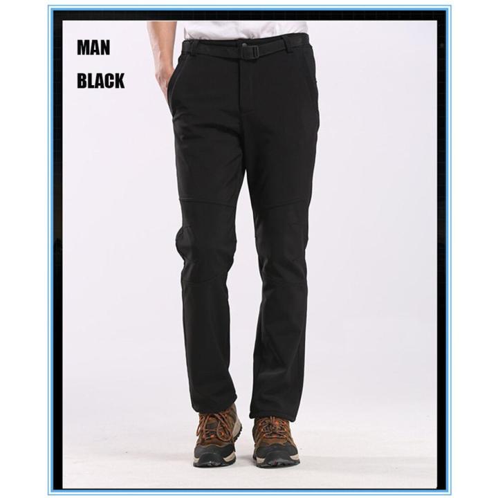 Women's Winter Hiking Pants Plus size Outdoor Sports Warm Fleece Soft Trousers Fish Camp Climb Hiking Ski Waterproof Pants