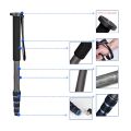 5-Section Telescopic Carbon Fiber Lightweight Photography DSLR Camera Monopod Unipod Walking Stick for Nikon Canon Pentax Olympus Elders.