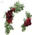 4pcs Wedding Arch Flowers Swag Silk Table Wall Wreath Reception Decoration. 
