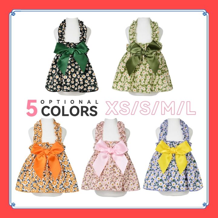 VibeVendor Dog Dress Puppy Summer Princess Dress S-xl