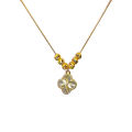 Douyin Live Broadcast Temperament Niche Golden Titanium Steel Necklace Summer Versatile Girls Clavicle Chain Simple INS Style. 