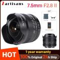 7 artisans 7artisans 7.5mm F2.8 II Fisheye Lens Ultra Wide-Angle for Sony E For Canon EOS-M Fuji XF Nikon Z Micro M4/3 mount.