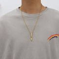 Stylish Accessories Men's Accessories Rectangle Necklaces Fashion Jewelry.