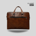 Mont Blanc Men's Laptop Bag - Chocolate. 