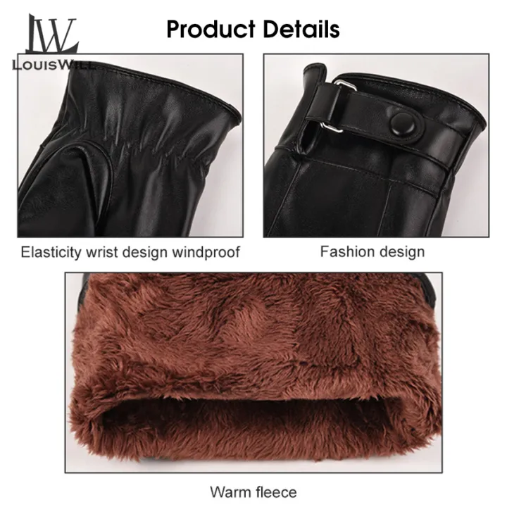 LouisWill%20Men's%20Cycling%20Gloves%20Winter%20Warm%20Fashion%20Waterproof%20Gloves%20Men%20Faux%20Leather%20Driving%20Gloves%20Thin%20Leather%20Gloves%20for%20Touch%20Screen%20for%20Motorcycle%20Cycling%20Riding%20Snow%20Sports%20-%20Image%205