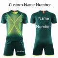 2020 New Kids Men Soccer jerseys Set Boys Short Sleeve Football Training Suit Football Jersey Set Sportswear Uniforms DIY Print. 