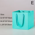 2sql 1PC Paper Cake Box Kraft Paper Bag Paper Bag Gift Bag Shopping Bag Tote Bag Flowers Packaging Bag Square Portable Bag. 