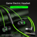 ROWEQPP Gaming Wire-controlled Headset Type C / 3.5mm Elbow Jack Earphone Left Right Channel In-ear Headphones. 