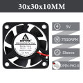 Gdstime 30mm 5V 8.4V 12V 24V Fan 3010 2Pin JST Dupont Cooler 3CM 30x30x10mm Mini DC Brushless Dual Ball Bearing Cooling Fan. 