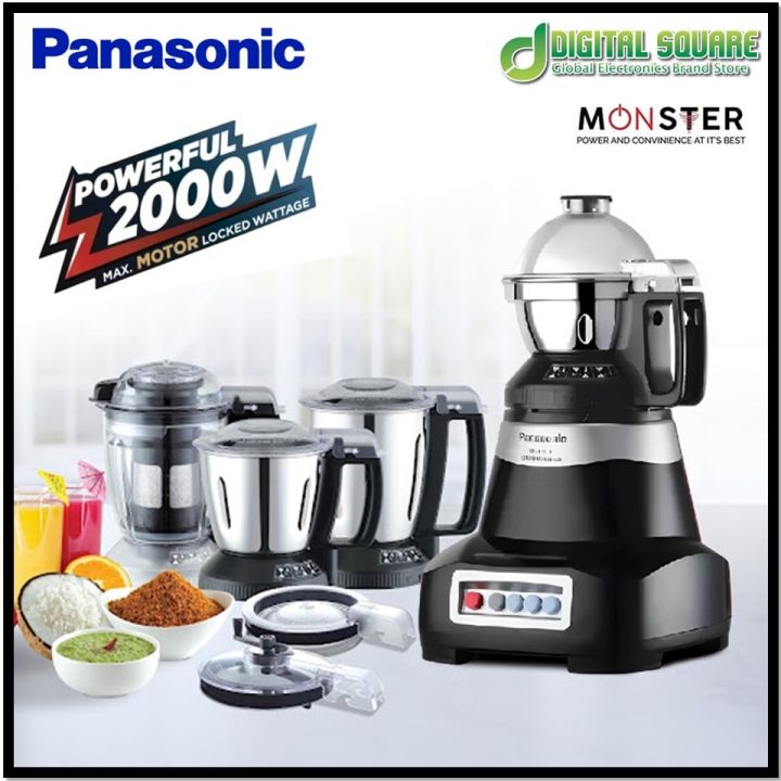 Panasonic MX-AE475 Monster Series 2000 Watt Super Mixer Grinder | Black
