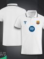 Barcelona Short Sleeve Collar Polo Football Jersey For Men - Half Sleeve Collar Polo Barcelona t shirt - Barcelona Fan Jersey. 