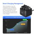 3-Ways Battery Charger Hub For GOPro Hero 13 Fast Charger Station LED Tips Charger Case For GO Pro Hero 13 Camera Accessories. 