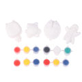 Children's Diy Handmade Toys Plaster Dolls Animals Dinosaurs Painted Painting Small Plaster Coloring Toys. 