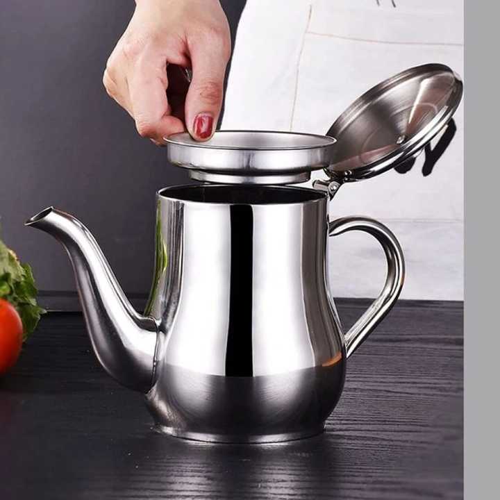 410ml%20Stainless%20Steel%20Oil%20Tank%20Large%20Capacity%20Oil%20Bottle%20Kitchen%20Oil%20Filter%20Pot%20Soy%20Sauce%20Vinegar%20Container%20Coffee%20Pot%20-%20Image%209