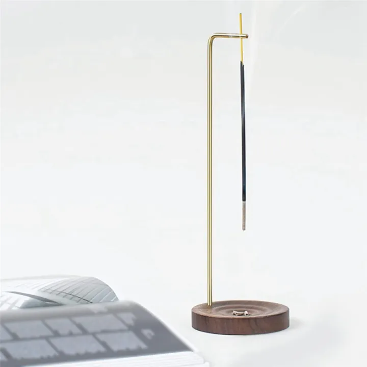 Wooden%20Incense%20Holder%20Upside%20Down%20Incense%20Holder%20with%20Brass%20Stand%20Incense%20Tray%20Ash%20Catcher%20for%20Tea%20Room%20Decoration%20Easy%20Install%20-%20Image%204