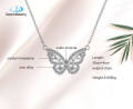 Trendy Korean Style Butterfly Chain Necklace for Girls - Necklace for Women - Necklace for Girls Simple - Necklace For Girls.
