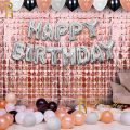 Party Backdrop Square Curtain Foil Fringe Curtain Wall Decor Baby Shower Glitter Background Curtain Birthday Foil Sequin Curtain.