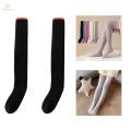 Women Knee High Socks over Knee Thigh High Socks for Home Living Room Black.