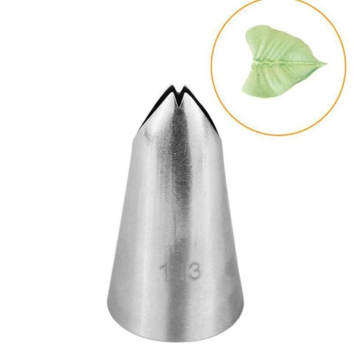 piece Stainless Steel Leaf Design Piping Nozzle For Cake Decoration  (Model: Leaf)