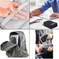 Portable Travel Organizer Storage Bags for Data Cable, Mobile, Powerbank,  USB Gadgets, Wires Charger Power Battery Zipper. 