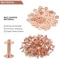 200 Sets Copper Rivets and Washers Leather Rivet for Wallets Collars. 