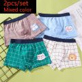 HH 2 Piece Kids Boys Underwear Cartoon Children's Shorts Panties for Baby Boy Toddler Boxers Stripes Teenagers Cotton Underpants.