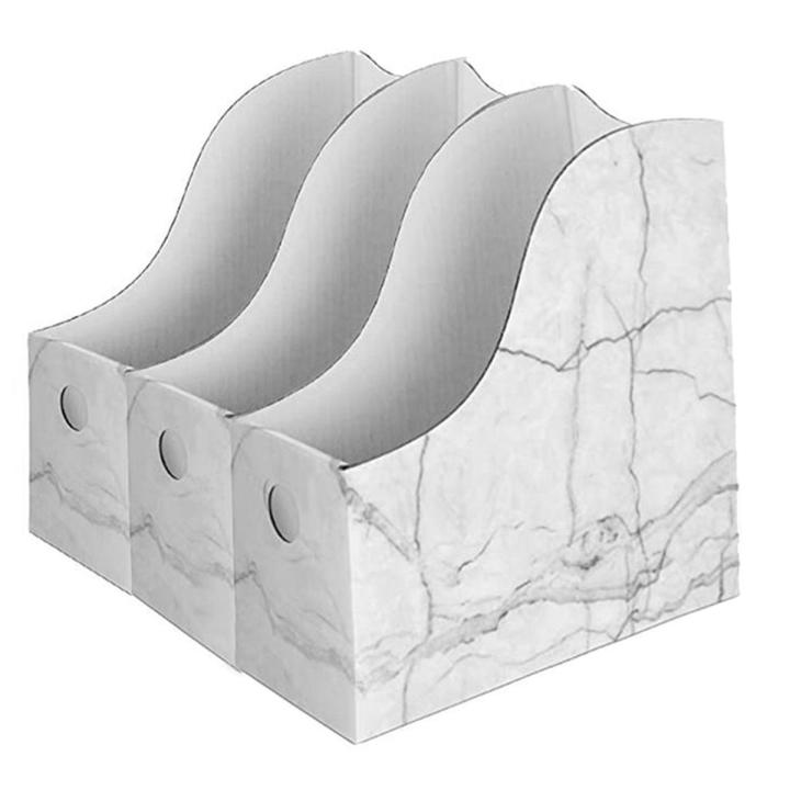 Sturdy Cardd Magazine Holder Waterproof Magazine Storage Box Book Bins Desk File Holder Organizer