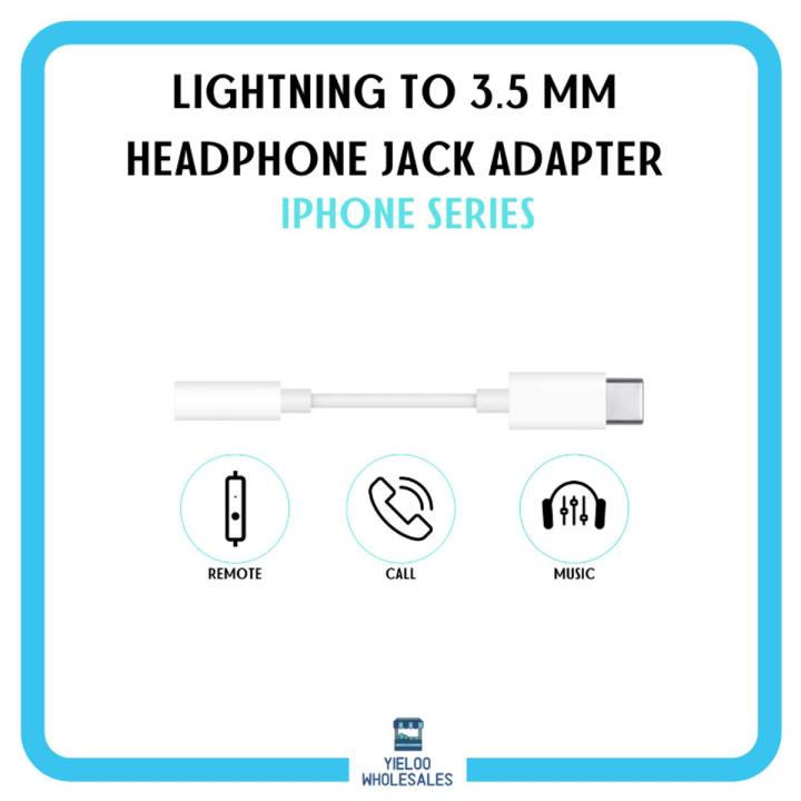 Lightning/Type C to 3.5mm Jack Audio Adapter For All for iPhone and Android Model