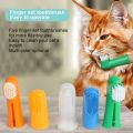 Pet Finger Toothbrush Super Soft Silicone Cat Dog Teeth Cleaning Finger Toothbrush. 