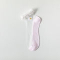 China Yuki Comfortable and cool daisy ice silk transparent socks for women. 