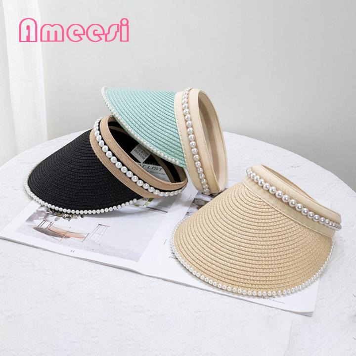 Ameesi%20Straw%20Hat%20Fine%20Workmanship%20Multiple%20Colors%20Empty%20Hole%20Sun%20Hat%20-%20Image%209
