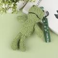 Loveshopping* Green Frog Plush Doll Keychain Pendant Fashion Bag Ornaments Key Chain Holder. 