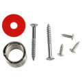 Metal Tailpiece Set Guitar Tremolo Tailpiece Good Tuning Stability with Screws for Stringed Instrument. 