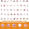 50/100PCS Simple Cute Pink Sweety Girl Style Graffiti Stickers for Bicycle Hand Account Pencil Case Decals.