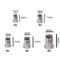 150 Pcs Rivet Nut Thread Insert Stainless Steel Rivet Nut With Threaded Retainer Mechanical Tools Clamping Lever Rivet Nut Set.