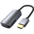 HDMI-Male Laptop To USB-C Female Monitor Adapter USB Type C 3.1 Input to HDMI-Compatible Output Converter 4K@60Hz USB C Adapter. 