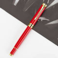 Metal Pen High-End Gift Neutral Water-Based Office Advanced Printing Gift Black Business Lettering Signature Pen. 