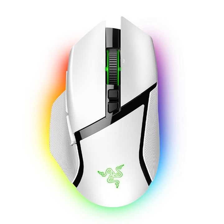 Razer V3 Pro Wireless Mouse RGB Gaming Mouse with 30000DPI Optical Sensor Chroma Hyperspeed Mouse Ergnomic Design 11 Progammable Buttons 90 Million Clicks-white