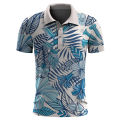 Hawaiian Plants Polo Shirt For Men Summer 3D Print Leaves Flower Short Sleeve Golf Polo Shirts Oversized Street Tops T Shirt. 