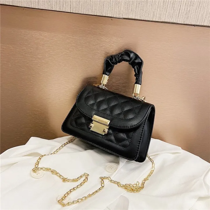 2024%20Summer%20New%20Fashion%20Chain%20Bag%20Bag%20Women's%20Niche%20Crossbody%20Small%20Square%20Bag%20Simple%20Quilted%20Armpit%20Bag%20Shoulder%20Bag%20-%20Image%208