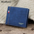 Menbense Classic Men's matte short capacious fashionable retro wallet for men. 