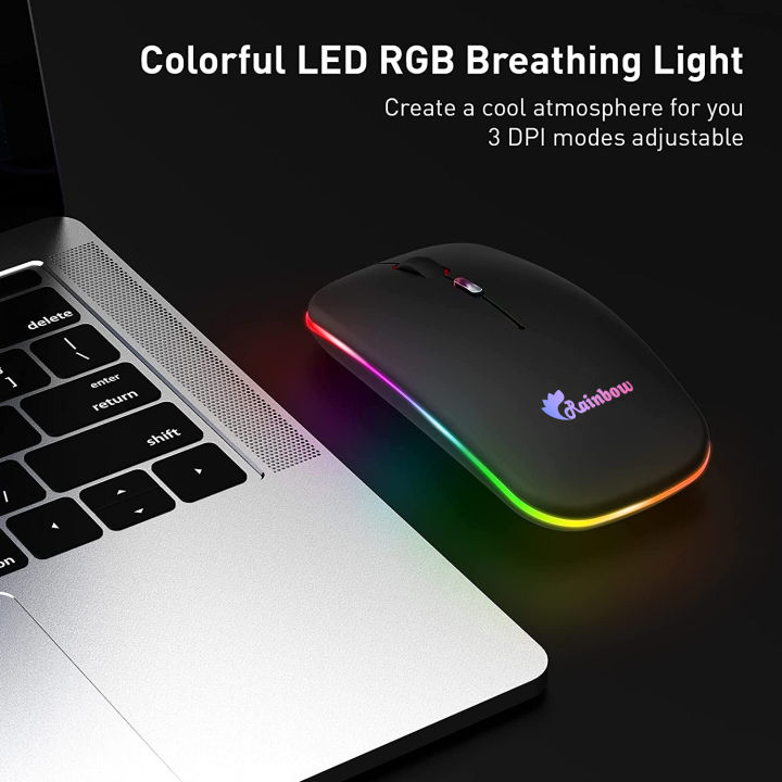 Rainbow%20Duel%20Mode%20Bluetooth%20Version%20Rgb%20Rechargeable%20Wireless%20Mouse%20-%20Effortless%20Wireless%20Connectivity%20For%20Gaming%20Enthusiasts%20-%20Image%205