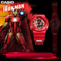 (Ready Stock) G-Shock x Iron Man Men Watch Digital Sport Watch LED Display Water Resistant Shockproof and Waterproof World Time LED Auto Light Sports Square Wrist Watches GA-110IRONMAN-4PR.