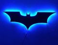 batman logo wall light rgb system - Black. 