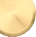 12 Inch Large Brassl Plate, 30cm Round Dinner Pitoler Plates, Metal Salad Steak Plates Reusable Dinner Dish for Eating Serving Camping Outdoor BBQ Home Kitchen, Frosted Gold. 