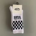 2023 New Socks Fashion Brand Vans Medium Length Couple Classic Checker Sports Towel Skateboard Vans Socks Two Pairs of Socks.