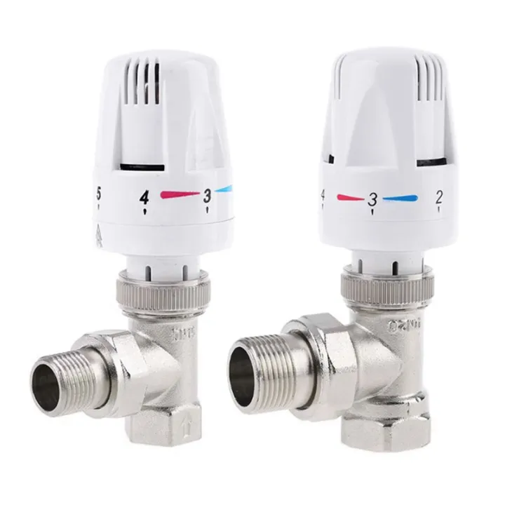 Automatic Thermostatic Radiator Control Valve G1/2 Inch Angle Valve for ...